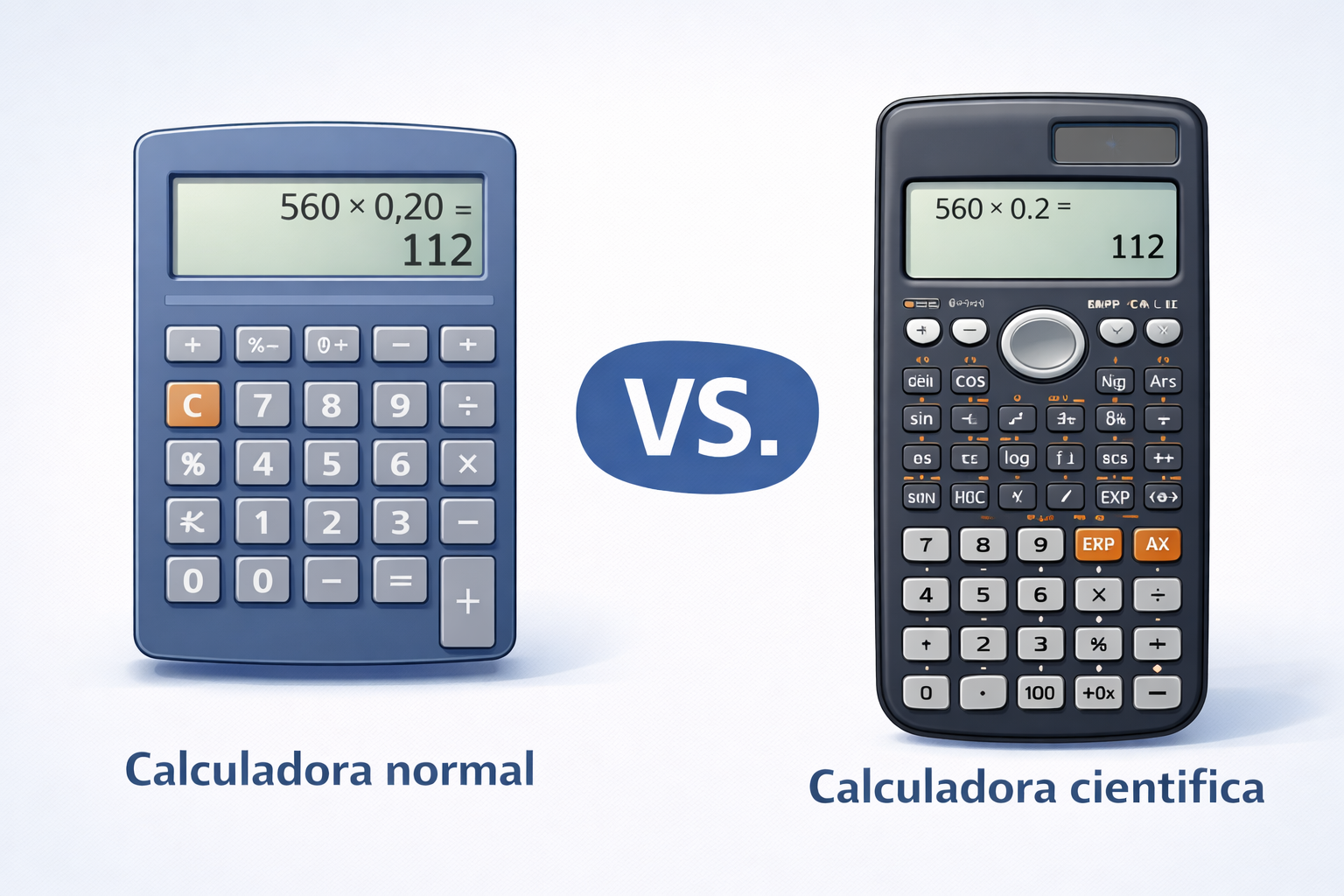 Diferentes calculadoras