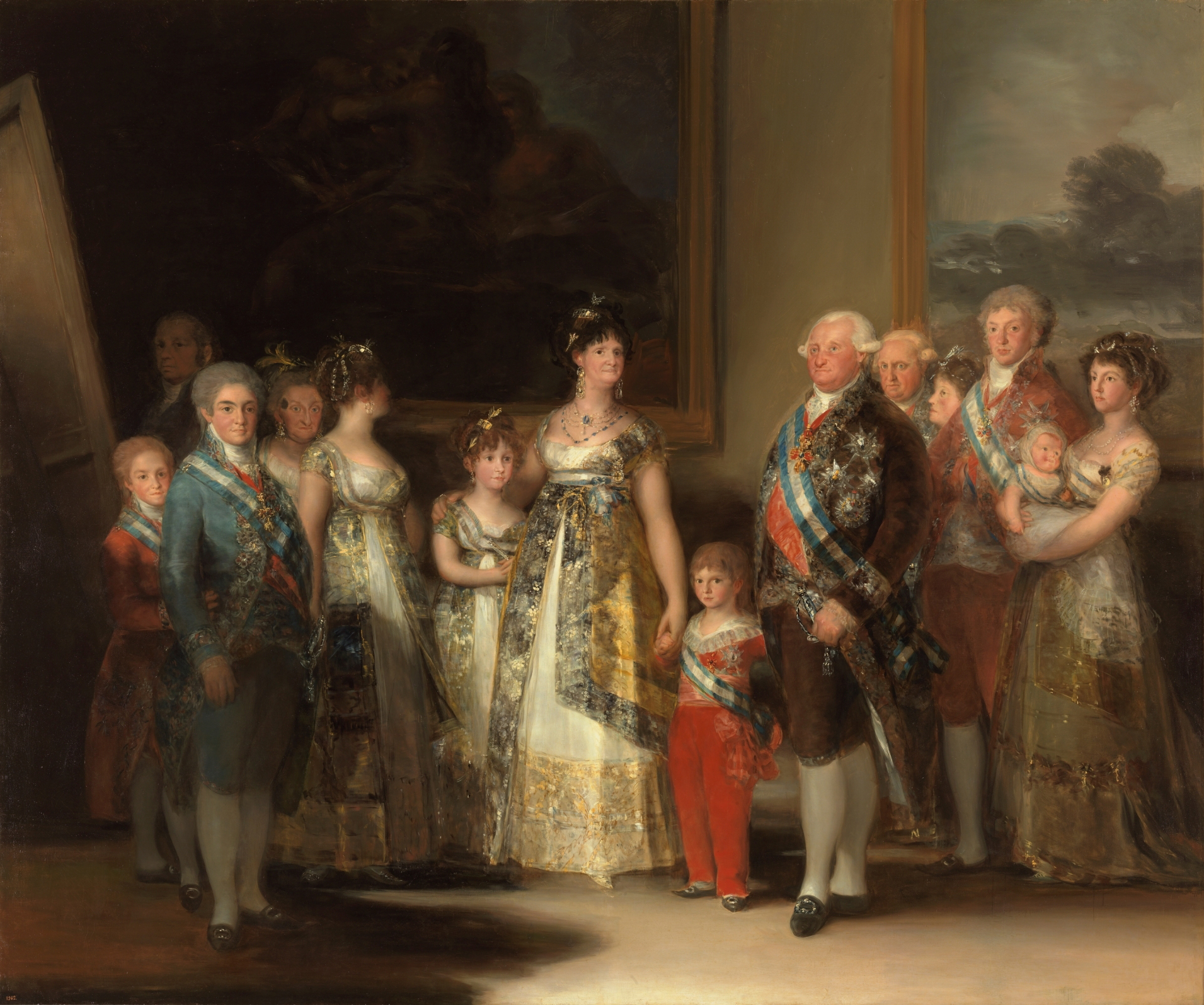 Muestra a la familia de Carlos IV 