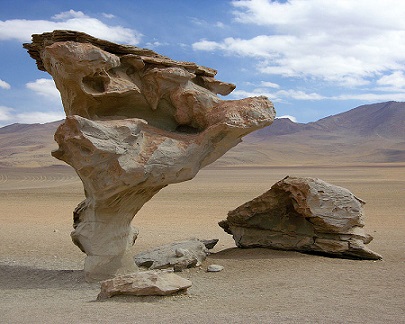 Roca de aspecto fungiforme
