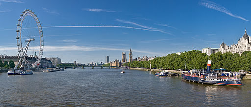 VIsta panorámica de Londres desde el Támesis